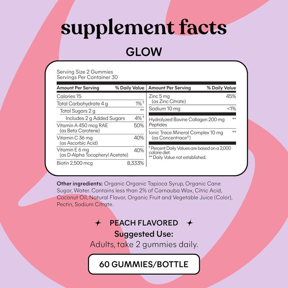 Gummies With Collagen And Biotin For Hair And Skin, Gluten-Free