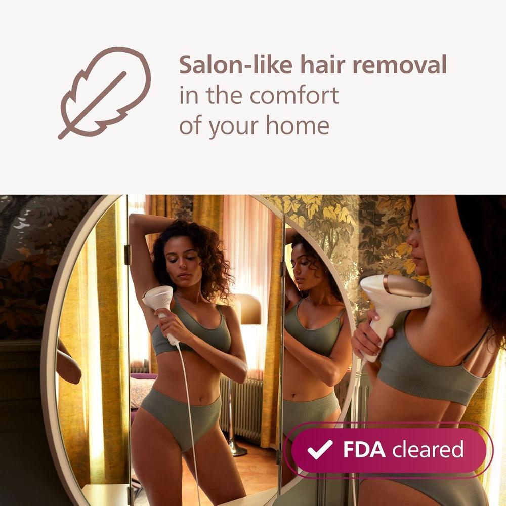 Philips Lumea 9000 Series - Dispositivo de depilación IPL para hombres y mujeres con tecnología SenseIQ, 4 accesorios