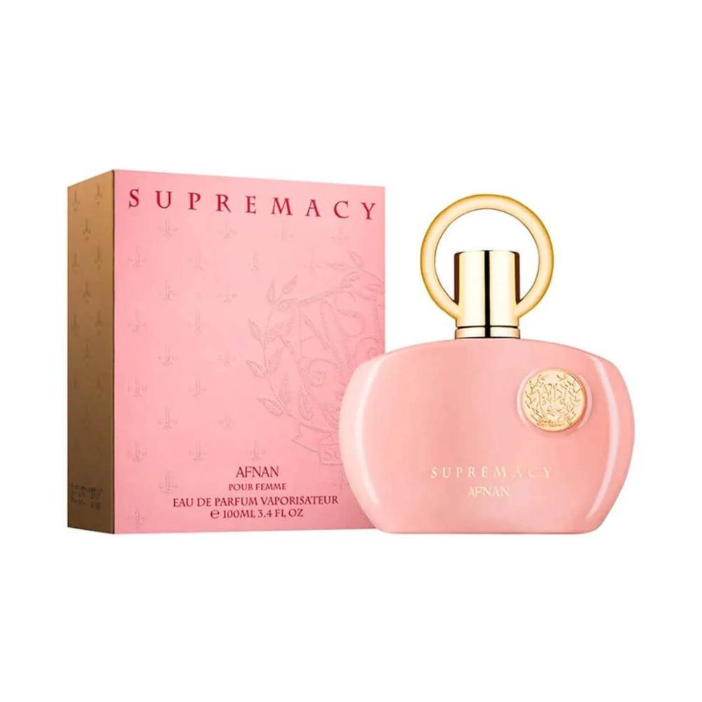 Afnan Supremacy Pink - Eau de Parfum en spray para mujer, fragancia floral ámbar, 100 ml