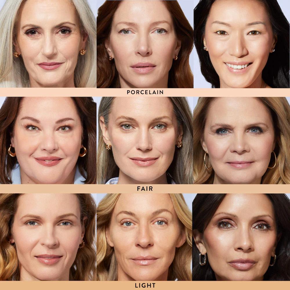 Balance and Brighten Color Correcting Baked Powder Foundation + Kabuki Brush