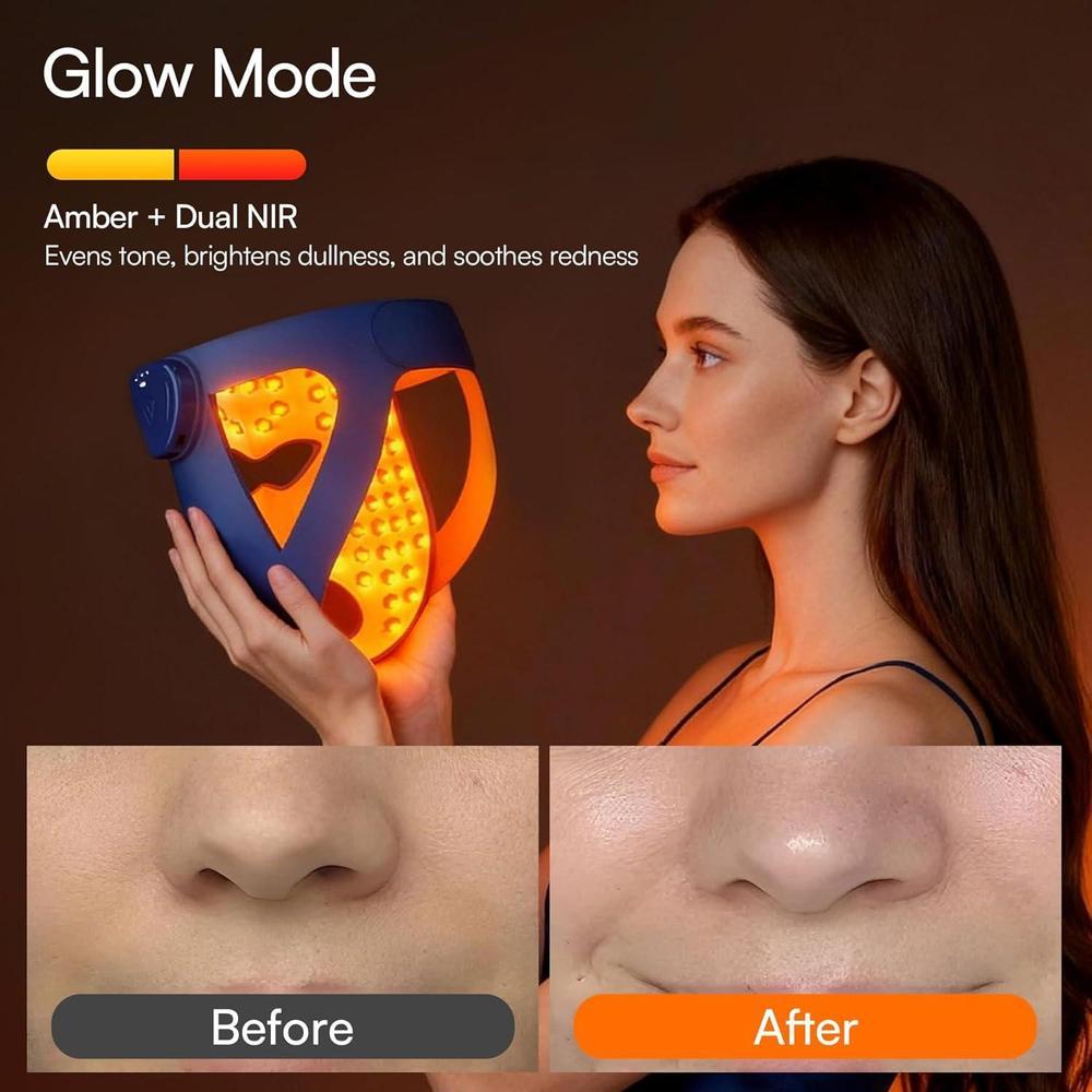 Inia Glow 4d Wireless Red Light Therapy Mask - 4 Modes