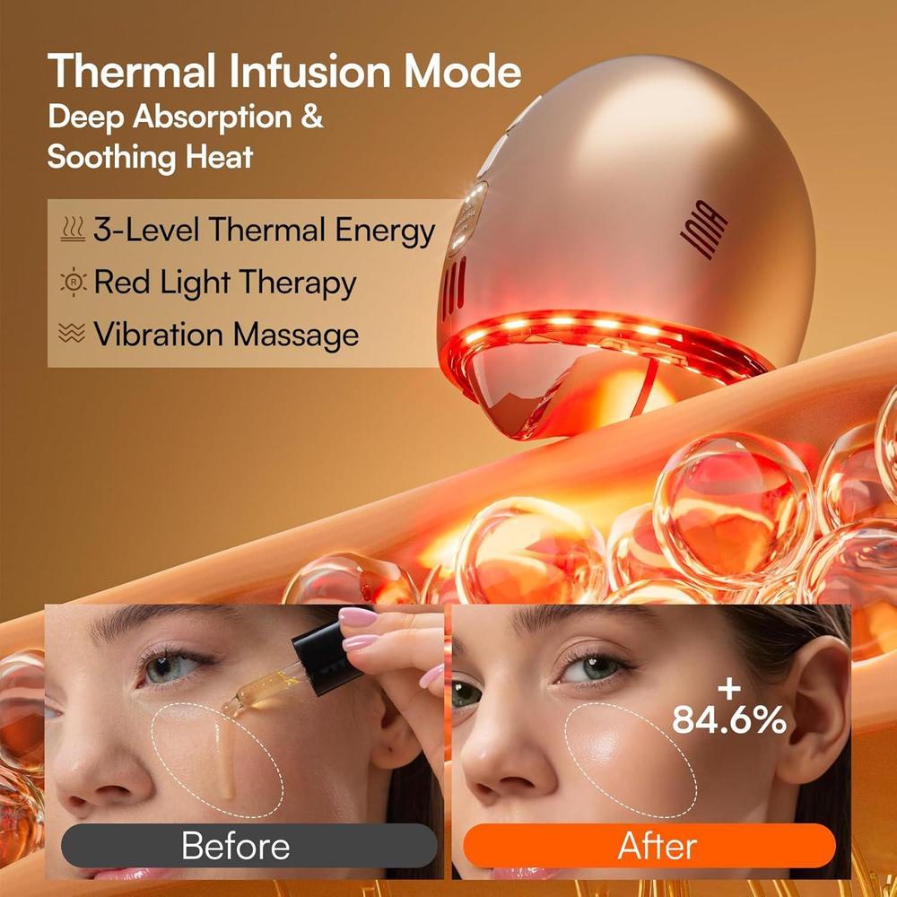 Red Light Therapy 7-in-1 Tool Thermal & Cryo Facial Massager