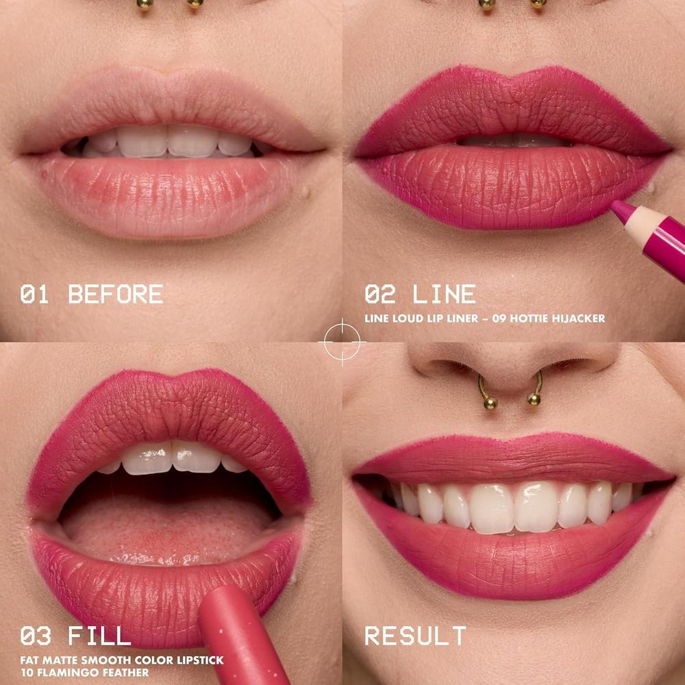 NYX PROFESSIONAL MAKEUP Fat Matte Lipstick, Pigmented, Smoothing, & Non-Drying Lip Crayon, Long Lasting Lip Makeup, Vegan & Cruelty Free - Rose Robe (Rose Nude)