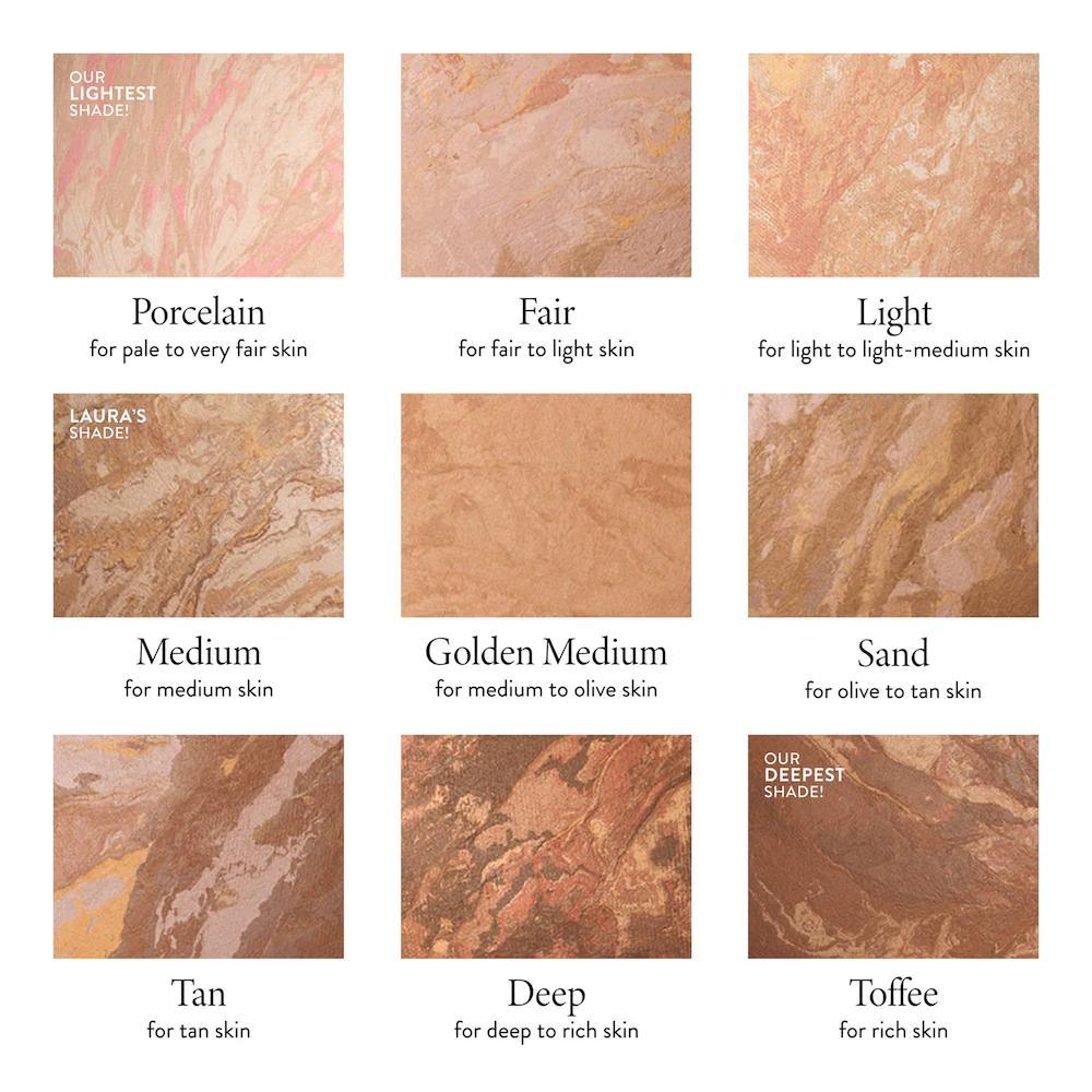 Balance and Brighten Color Correcting Baked Powder Foundation + Kabuki Brush