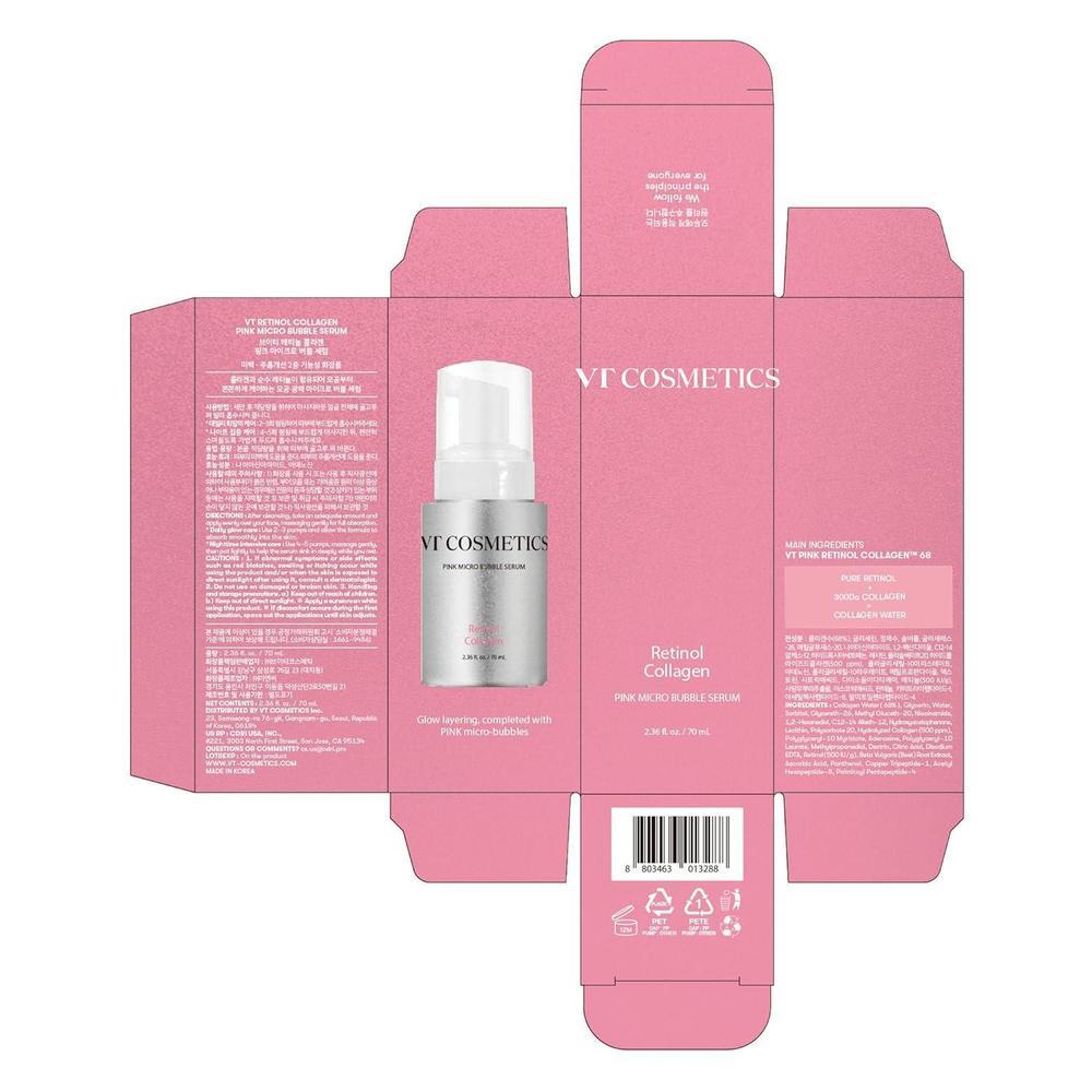 Bubble Serum Retinol Collagen Facial Care