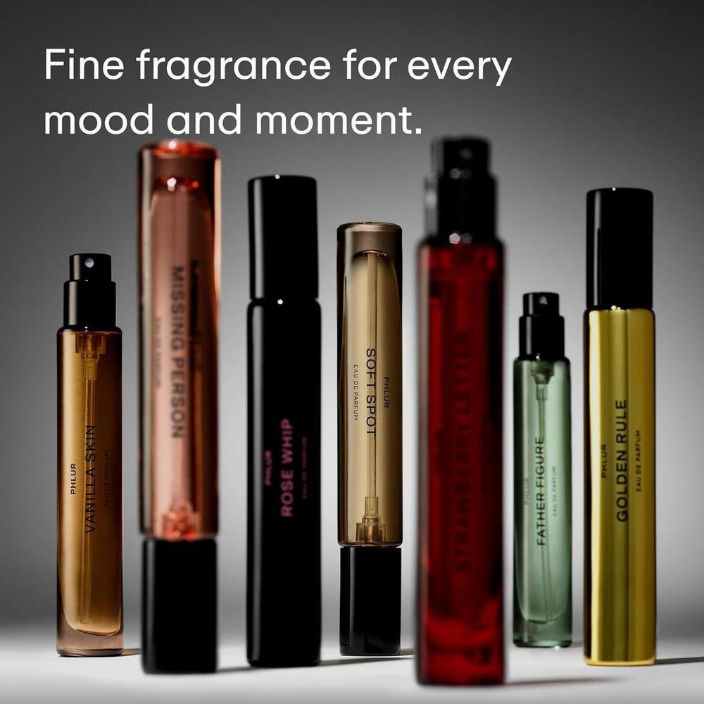 PHLUR Afterglow Perfume for Women & Men, 9.5 mL – Warm Amber Vanilla Eau de Parfum, Citrus Apricot Coconut Fragrance with Lavender Milk, Sandalwood & Cashmere Woods