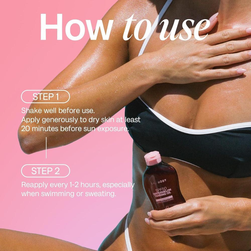 Watermelon Tanning Oil SPF50 + Tanning Oil For Dark Glow Skin 100ml