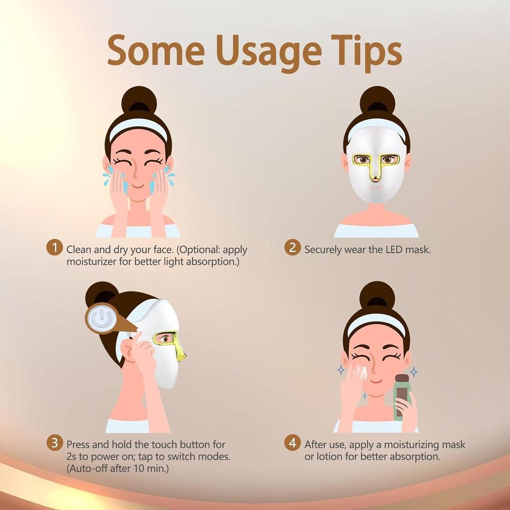 Red Light Therapy LED Face Mask - Anti-Aging Treatment