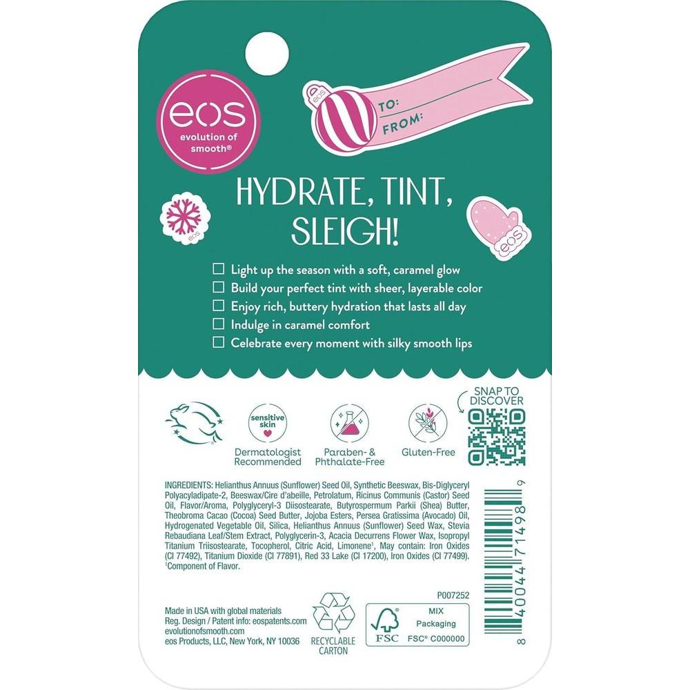 Eos Holiday Tinted Super Balm Salted Caramel Lip Tint 0.35oz
