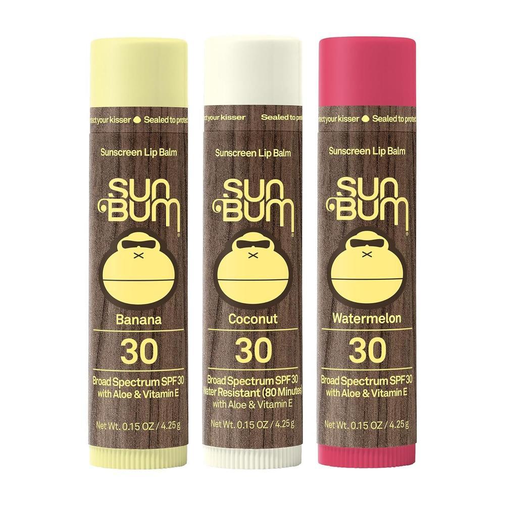 Sun Bum Lip Balm SPF 30 Assorted Flavors Pack