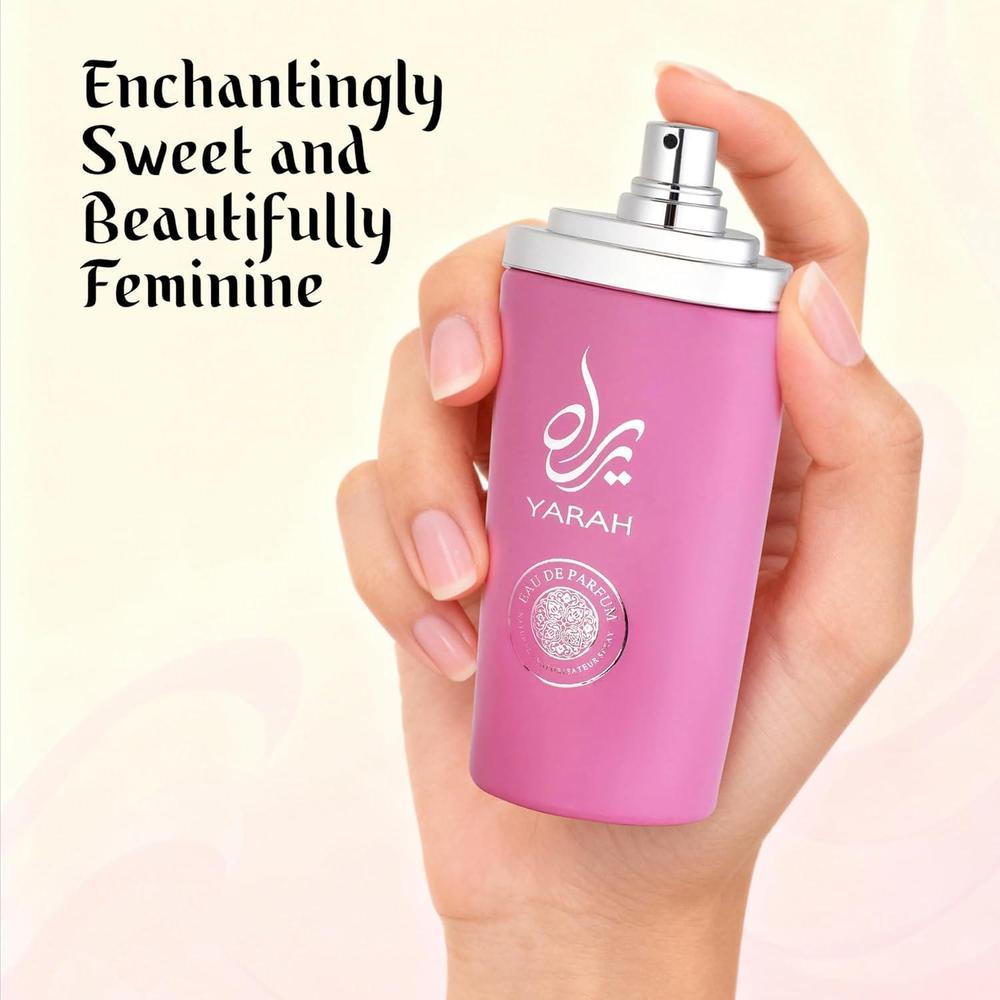 SAADAH Yarah Eau De Parfum for Women 4.0 Fl.oz, 120ml Oriental Vanilla Gourmand Perfume, Sweet Orchid Tangerine Tropical Fruits, Vanilla Musk Sandalwood, Long Lasting Powdery Luxury Fragrance