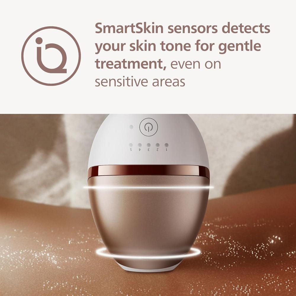 Philips Lumea 9000 Series - Dispositivo de depilación IPL para hombres y mujeres con tecnología SenseIQ, 4 accesorios