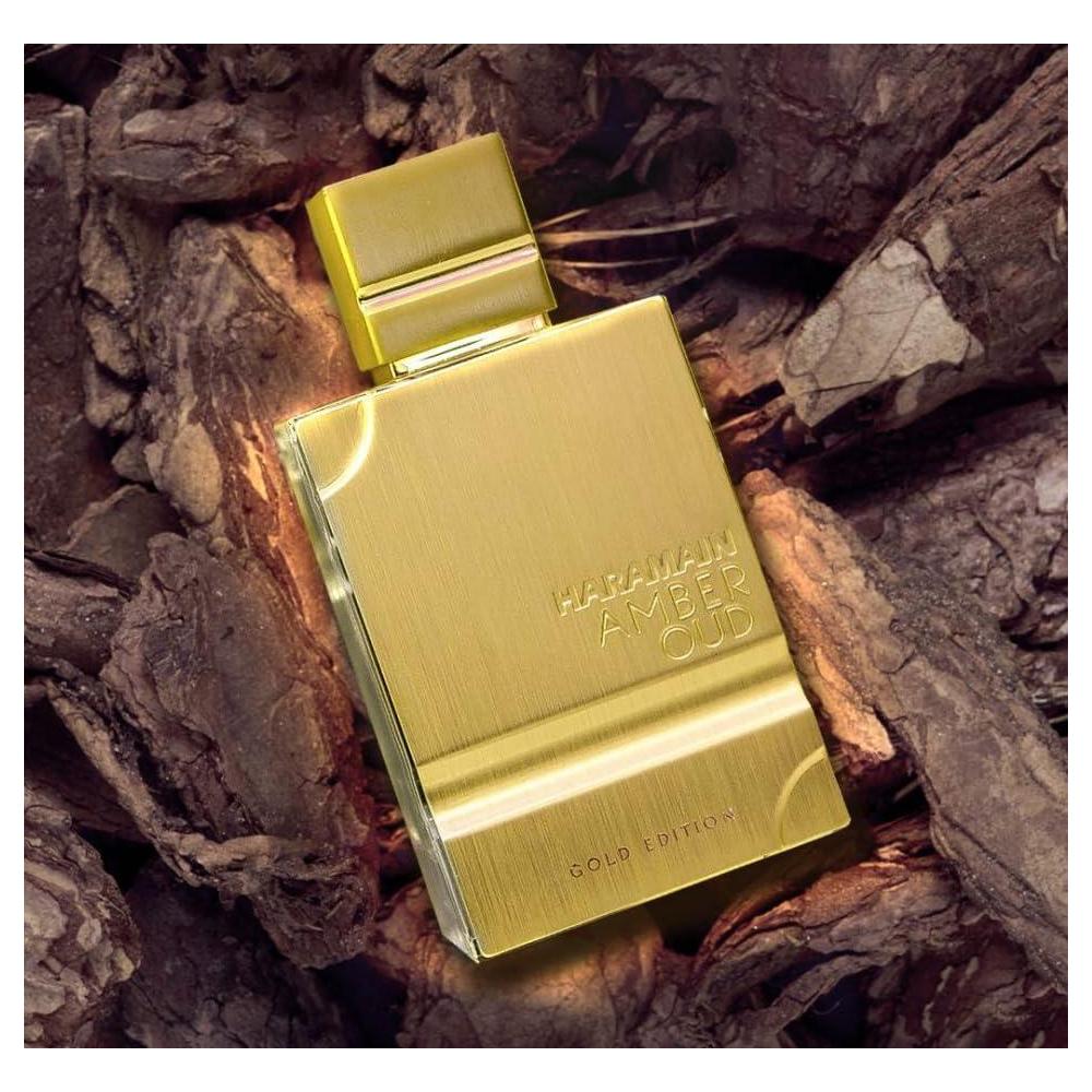 Al Haramain Amber Oud Gold Edition perfume árabe unisex con bergamota, melón, piña, ámbar, amaderado y almizcle