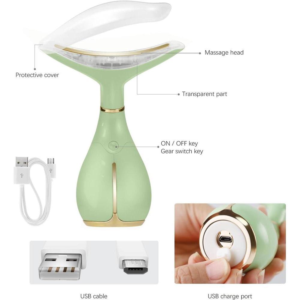 Skincare Tool Electric Facial Massager with Heating and 3 Modes
