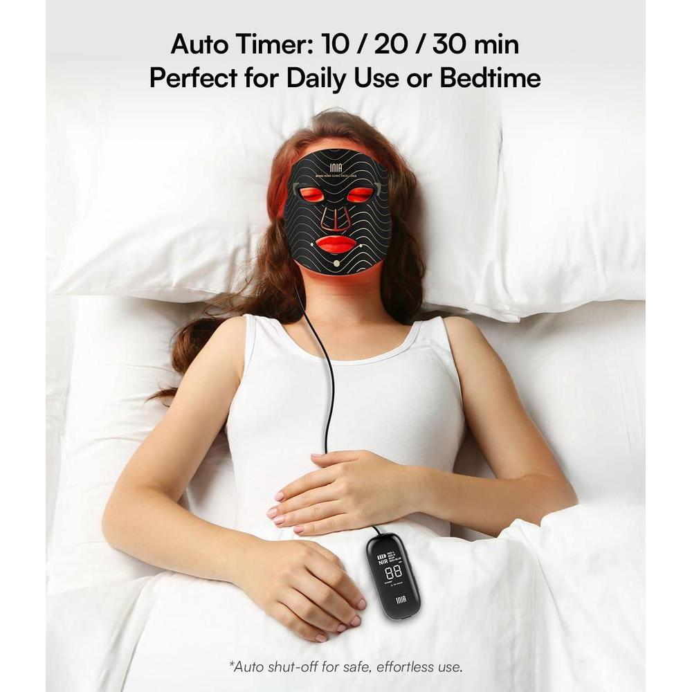 Inia Red Light Therapy Mask For Face – 4 Light Modes With 850nm Nir