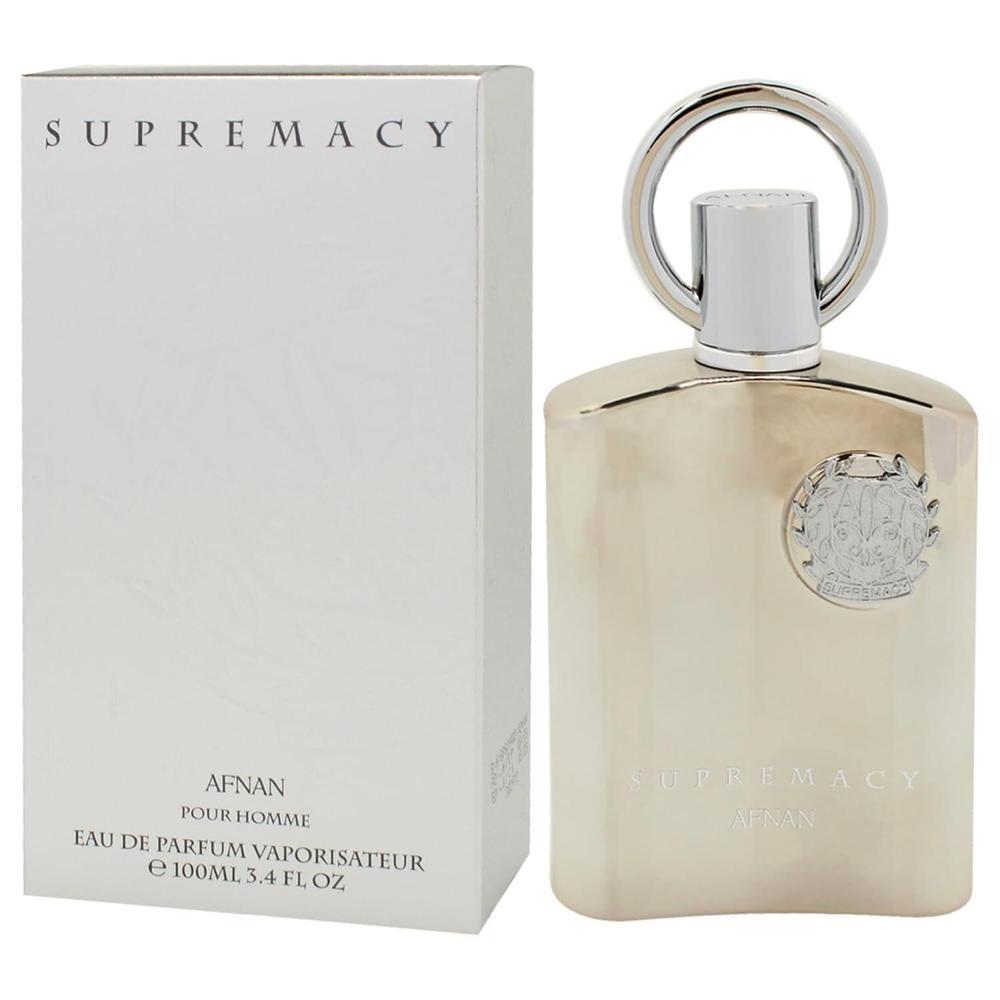 Afnan Supremacy Silver Pour Homme - Eau de Parfum en espray para hombre, aroma vigorizante y sensual, 100 ml