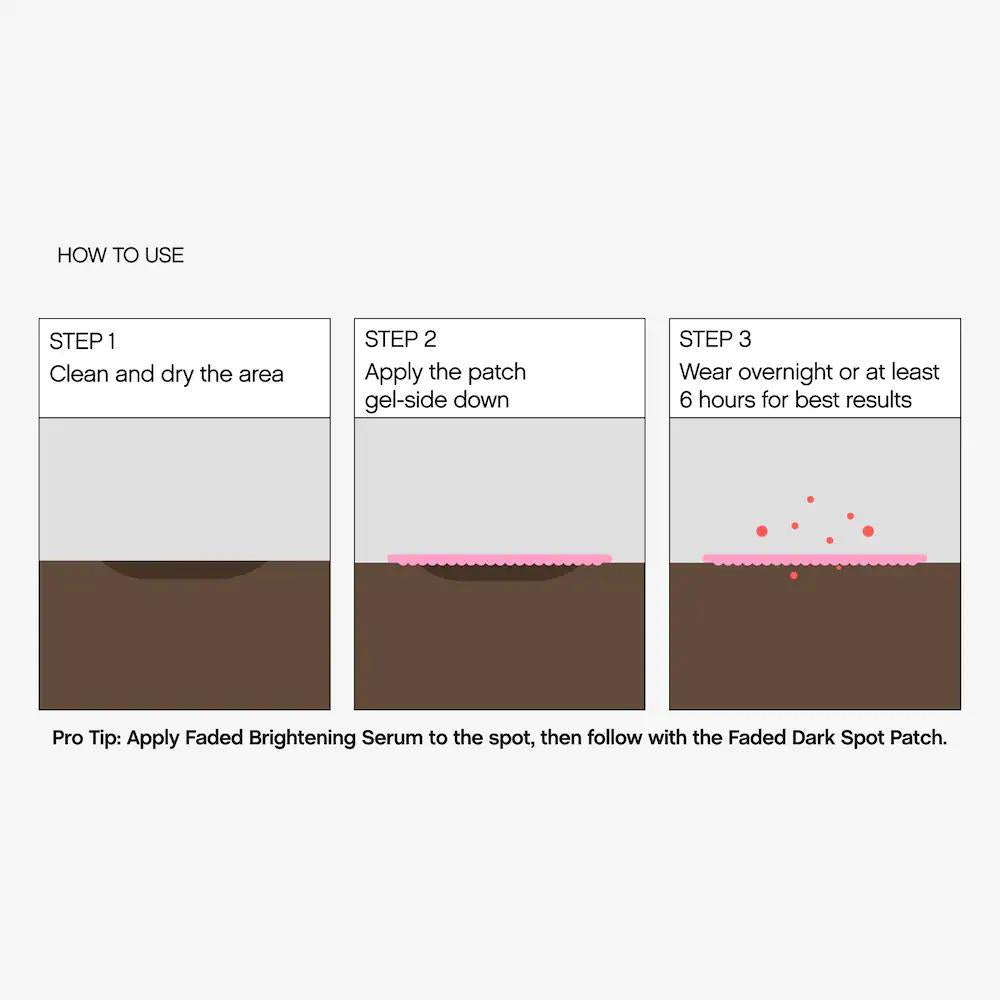 Faded Tranexamic Acid Dark Spot Patches for Hyperpigmentation