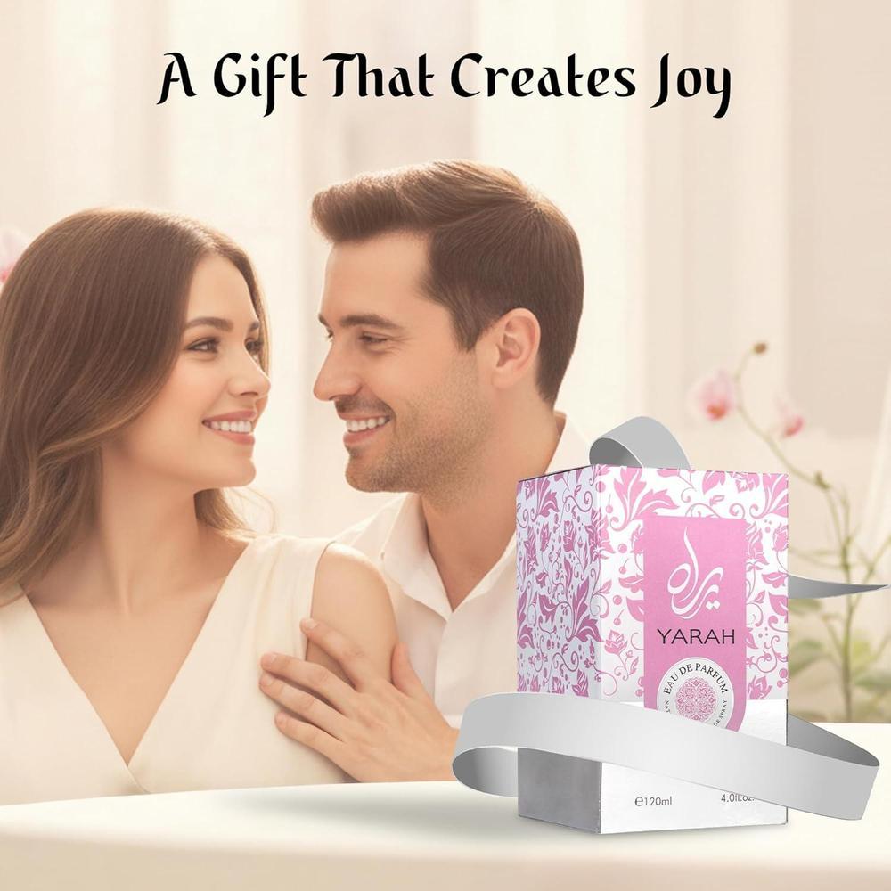 SAADAH Yarah Eau De Parfum for Women 4.0 Fl.oz, 120ml Oriental Vanilla Gourmand Perfume, Sweet Orchid Tangerine Tropical Fruits, Vanilla Musk Sandalwood, Long Lasting Powdery Luxury Fragrance