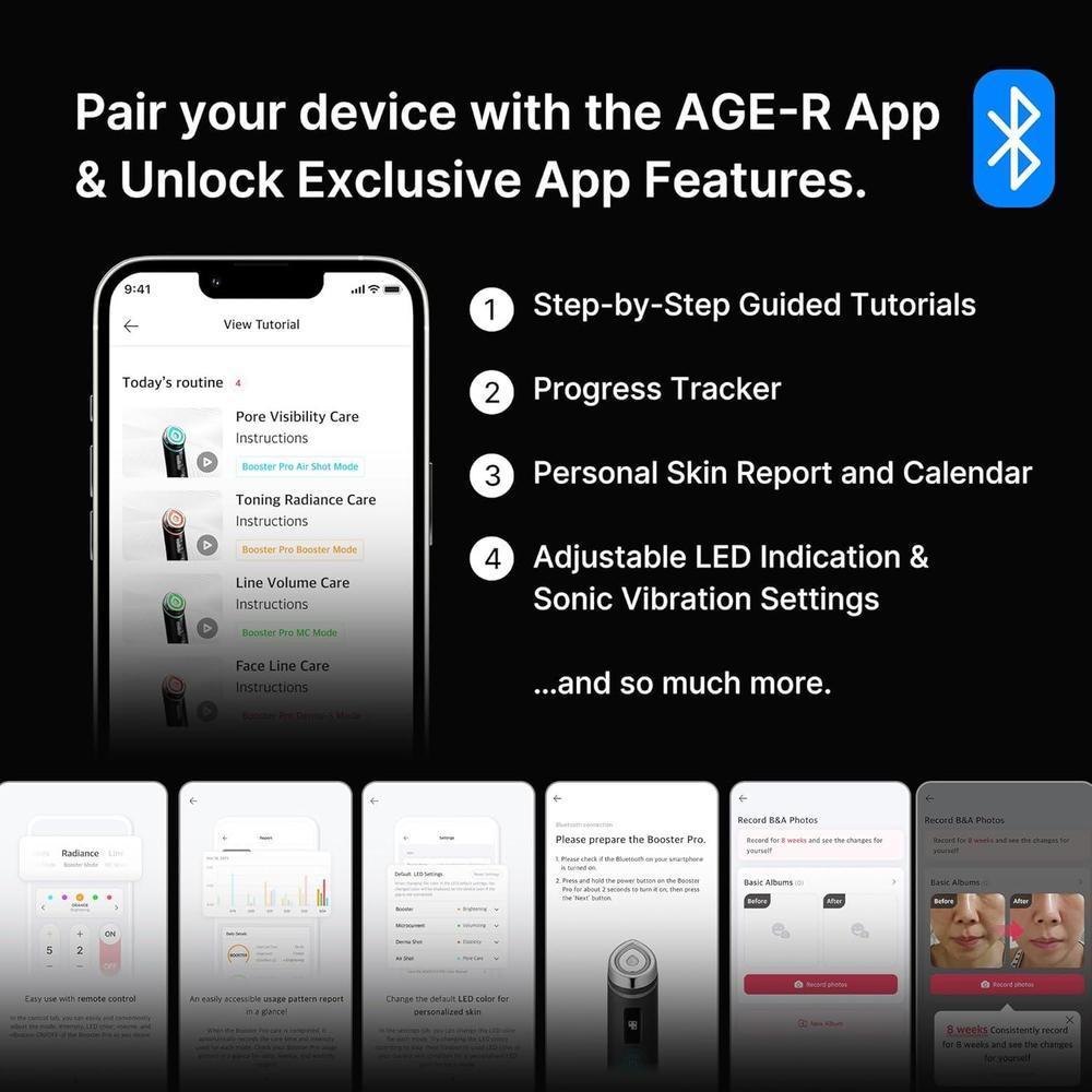 Medicube Age-R Booster Pro | 6-in-1 Beauty Massager