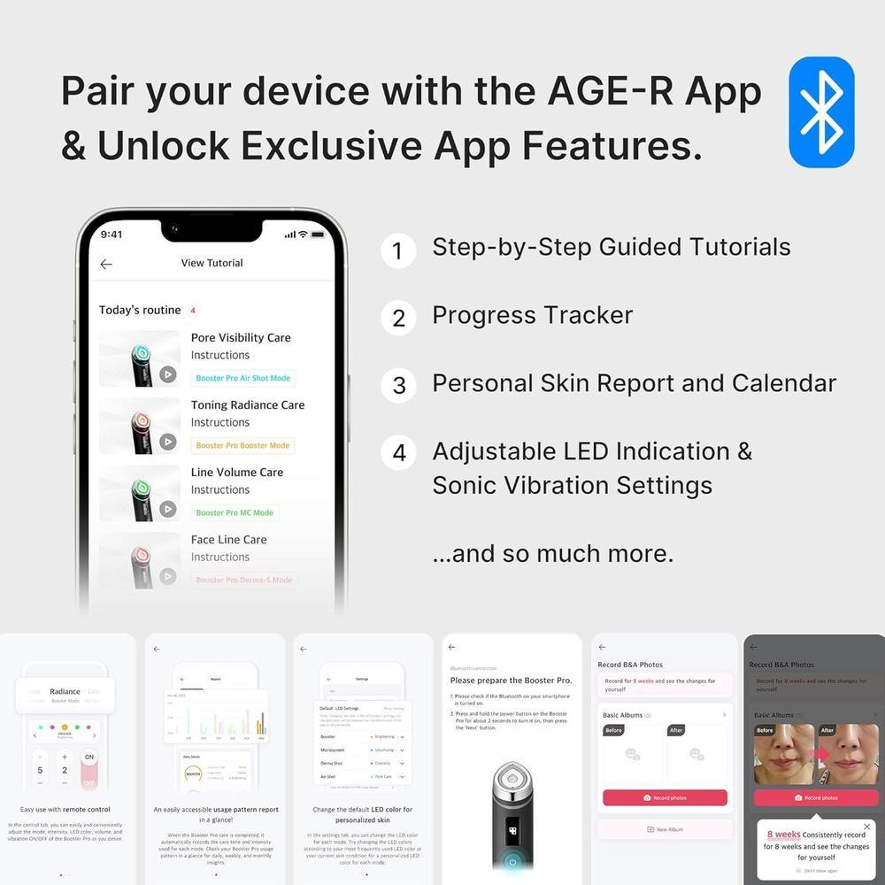 Medicube Booster Pro 6-in-1 Real Glass Glow Beauty Massager