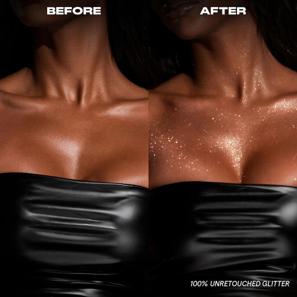 On 'Til Dawn Waterproof Glitter Setting Spray - Brown Sugar