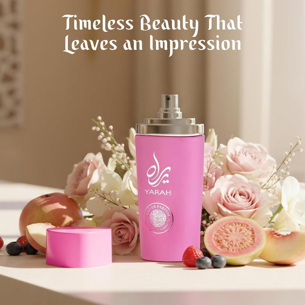 SAADAH Yarah Eau De Parfum for Women 4.0 Fl.oz, 120ml Oriental Vanilla Gourmand Perfume, Sweet Orchid Tangerine Tropical Fruits, Vanilla Musk Sandalwood, Long Lasting Powdery Luxury Fragrance
