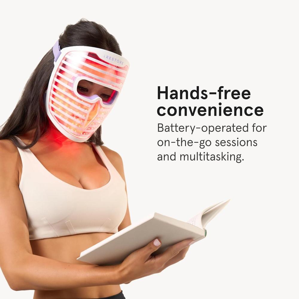 Led Face Mask + Red, Blue & Infrared Therapy + 360 LEDs