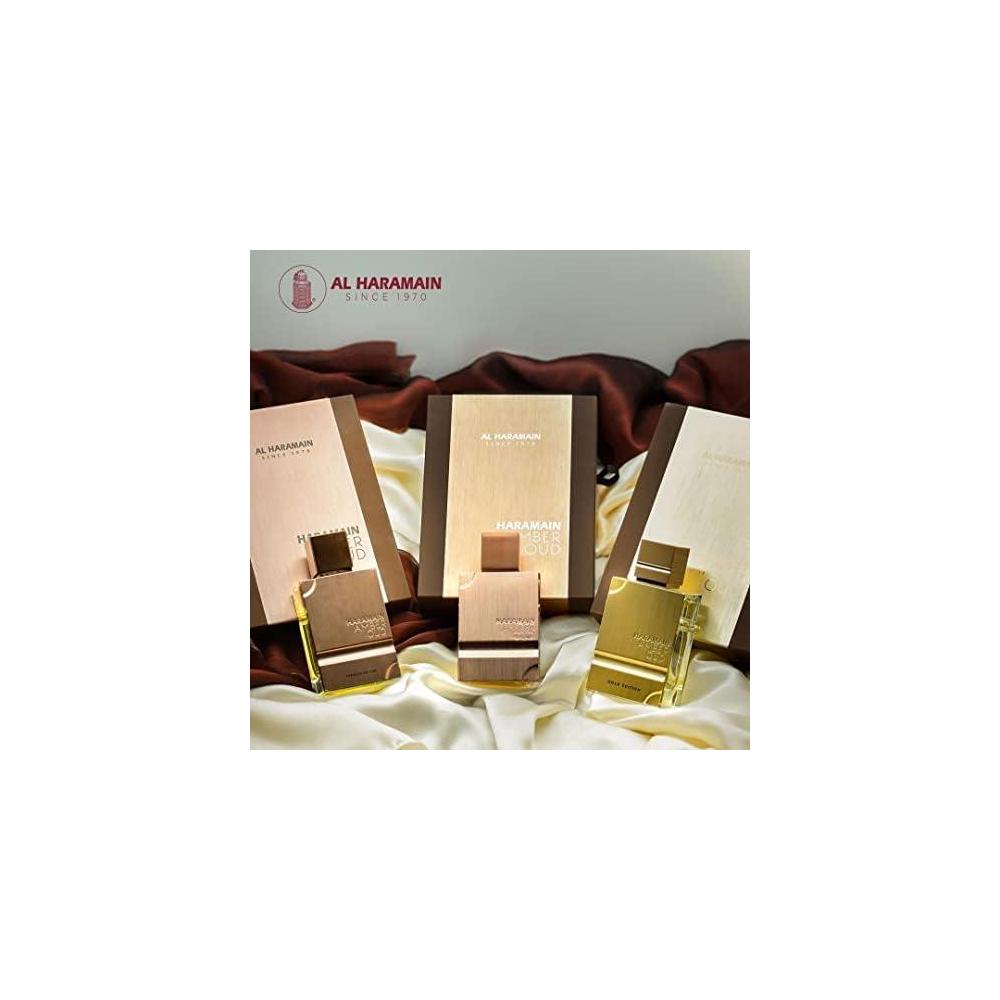 Al Haramain Amber Oud Gold Edition perfume árabe unisex con bergamota, melón, piña, ámbar, amaderado y almizcle