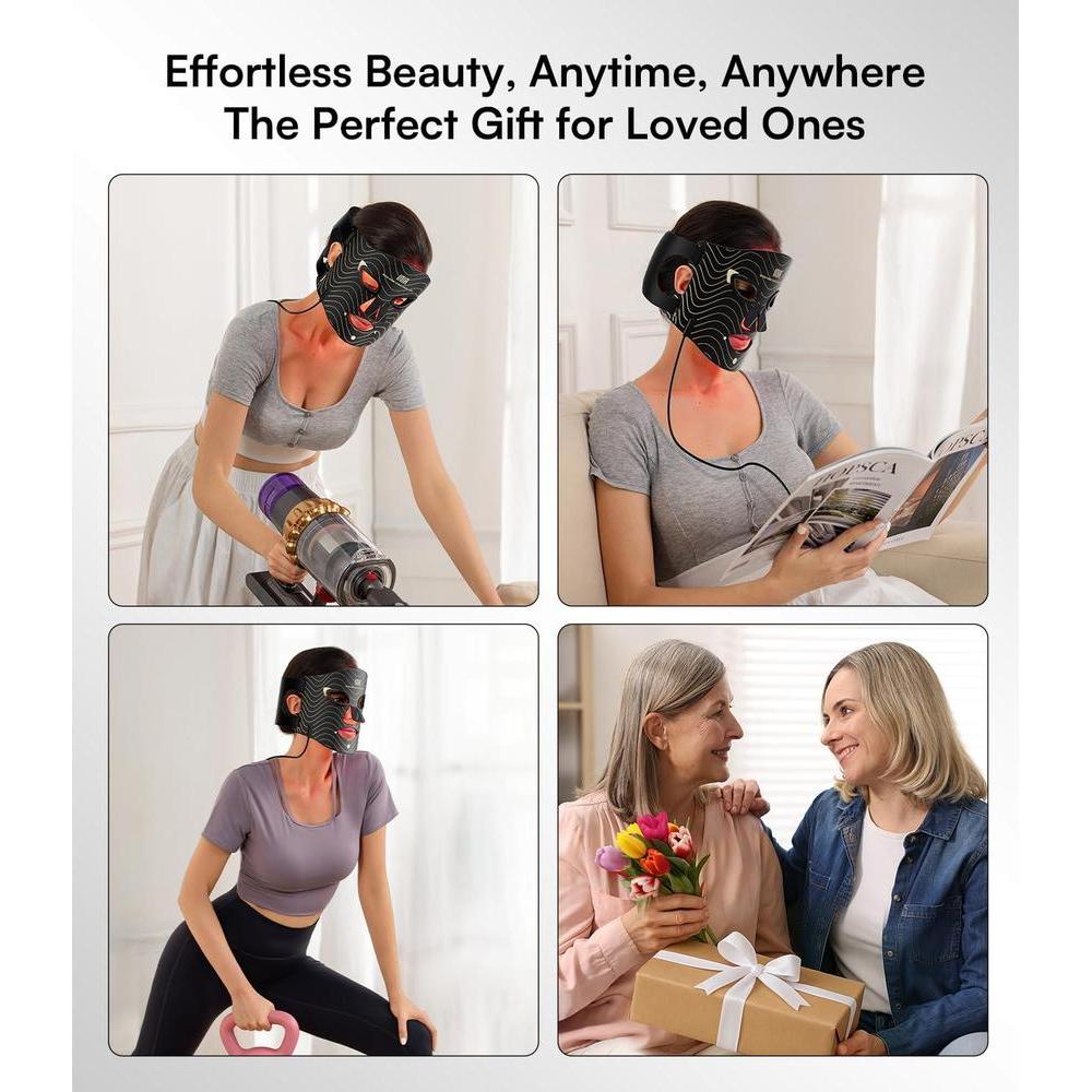 Inia Red Light Therapy Mask For Face – 4 Light Modes With 850nm Nir