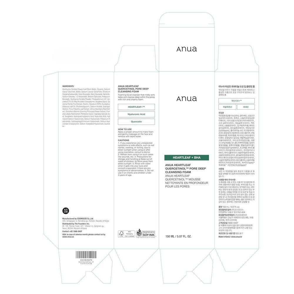 Heartleaf Quercetinol Pore Cleansing Foam BHA 150ml