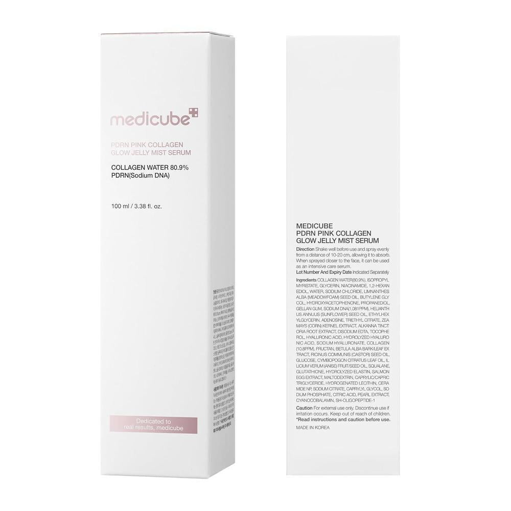 Medicube Pink PDRN Collagen Glow Jelly Mist Serum 100ml