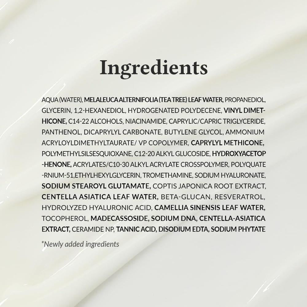 345 Relief Cream + Moisturizer with Niacinamide and Tea Tree Leaf Water 50ml