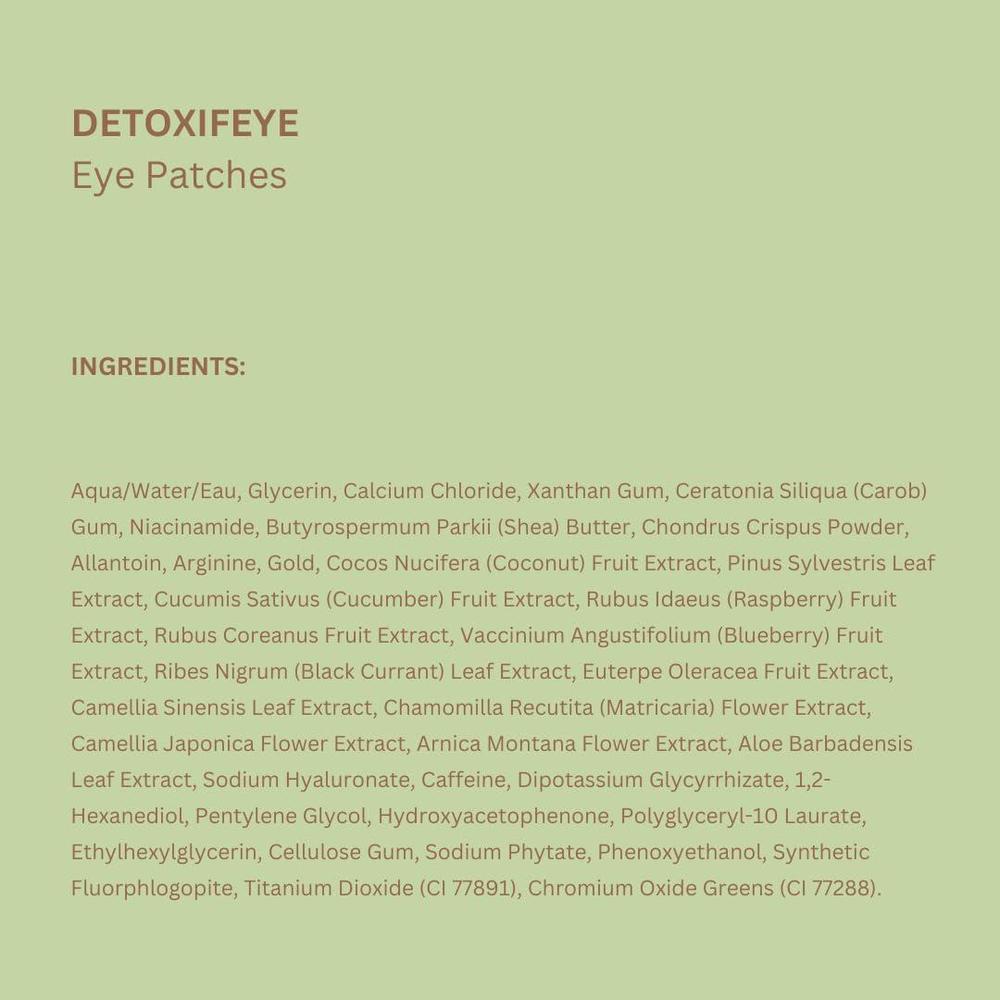 DetoxifEYE Parches Under-Eye Hydrogel 60 Patches