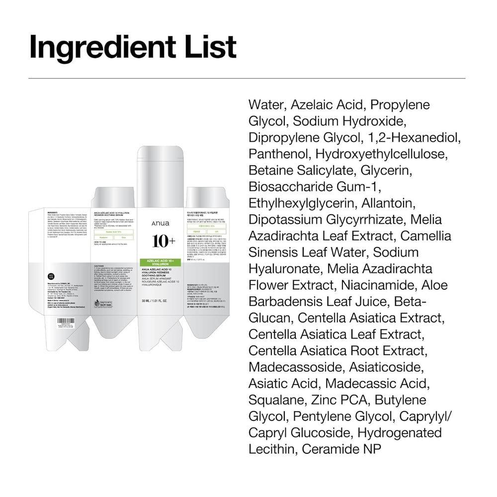 Azelaic Acid 10 Serum For Sensitive Skin 30ml